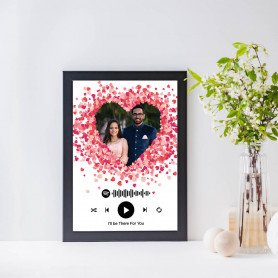 Frame of Love Printed Spotify Music with Frame