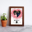 Frame of Love Printed Spotify Music with Frame