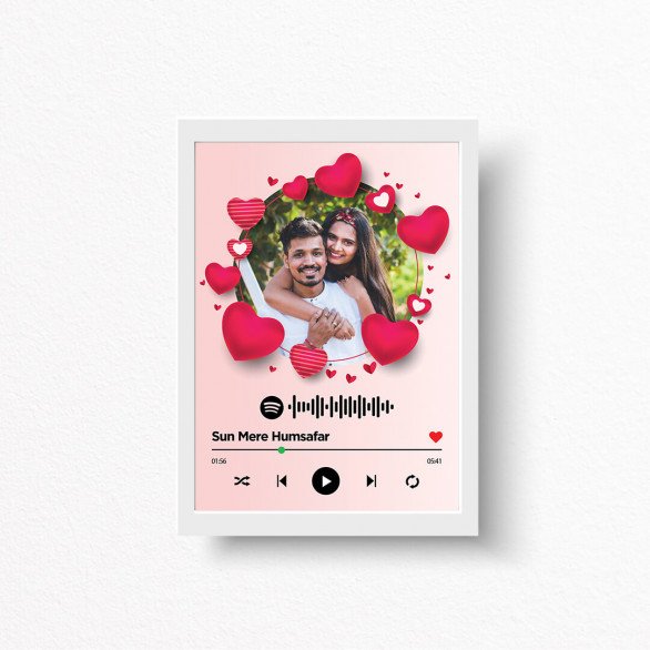 Love in the Air Printed Spotify Music with Frame