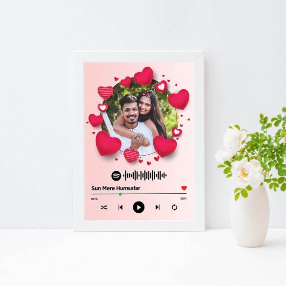 Love in the Air Printed Spotify Music with Frame