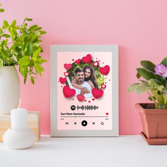 Love in the Air Printed Spotify Music with Frame