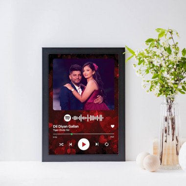Dark Ecstasy Printed Spotify Music with Frame