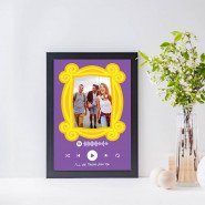 Friends Frame Printed Spotify Music with Frame