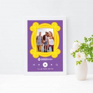 Friends Frame Printed Spotify Music with Frame