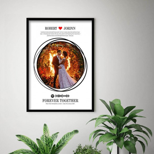 Fire in the Air magic art frames customized with spotify music