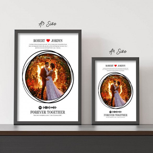 Fire in the Air magic art frames customized with spotify music