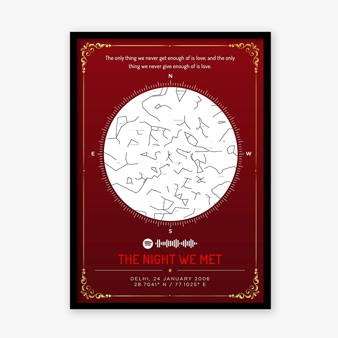 Starmap the best gift for birthday or anniversary for the loving person
