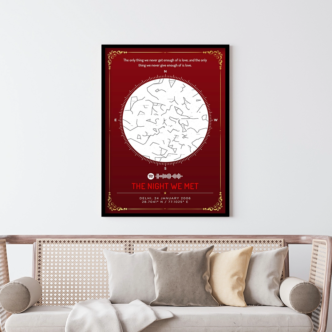Starmap the best gift for birthday or anniversary for the loving person