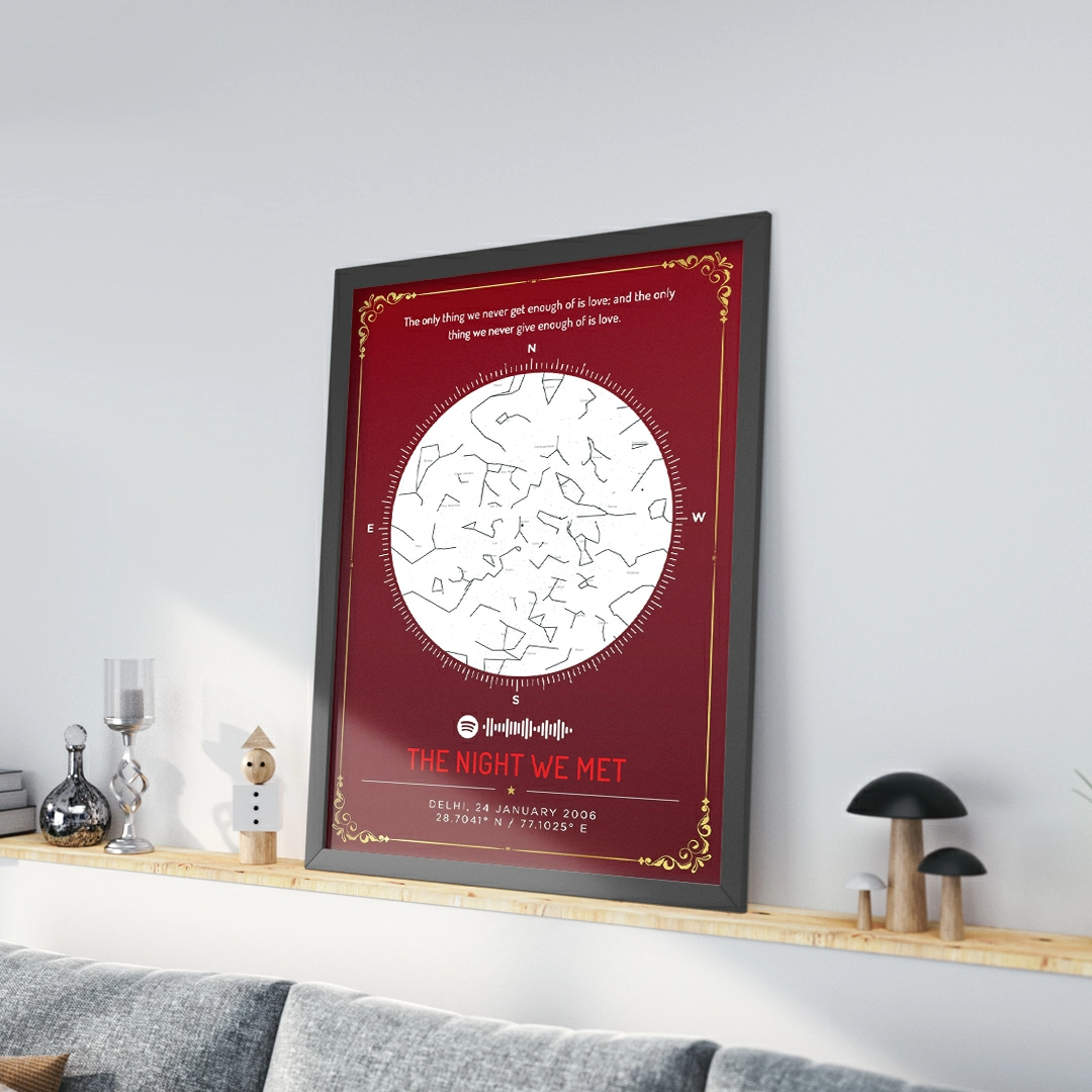 Starmap the best gift for birthday or anniversary for the loving person