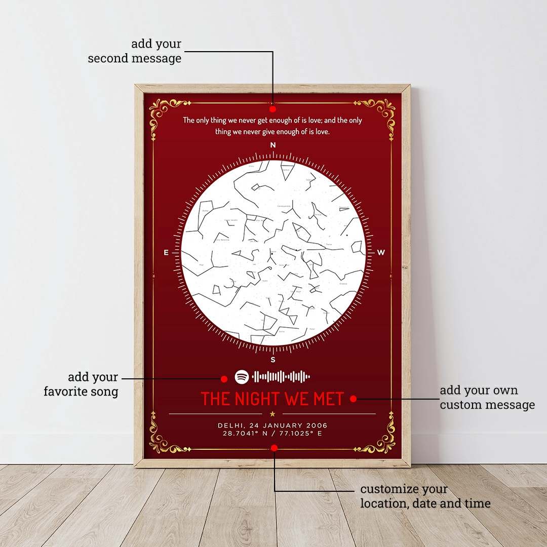 Starmap the best gift for birthday or anniversary for the loving person