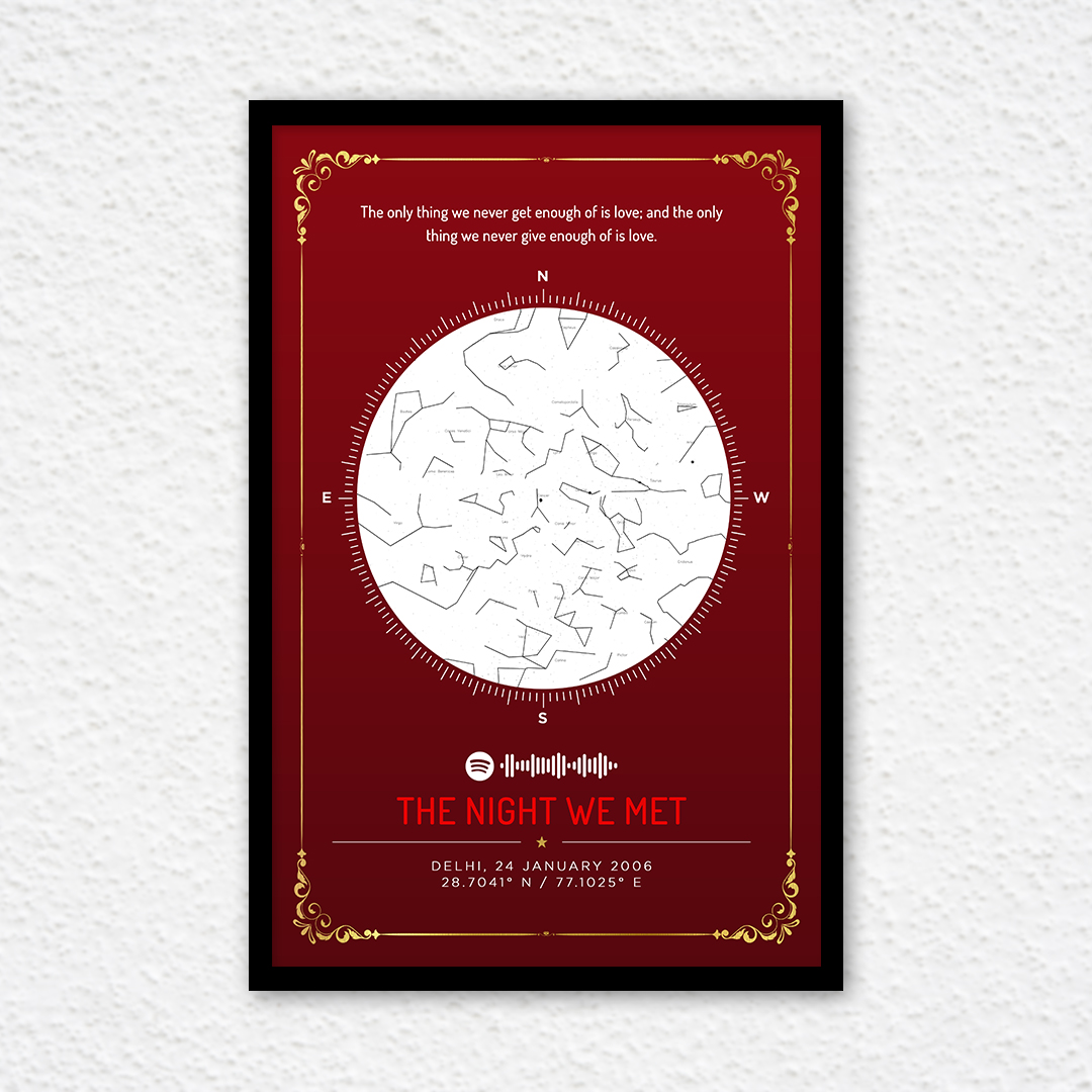 Starmap the best gift for birthday or anniversary for the loving person