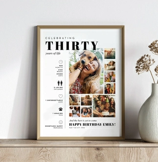 Customized Birthday Memory Frame