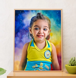 Customized Smudge Digital Painting Portrait