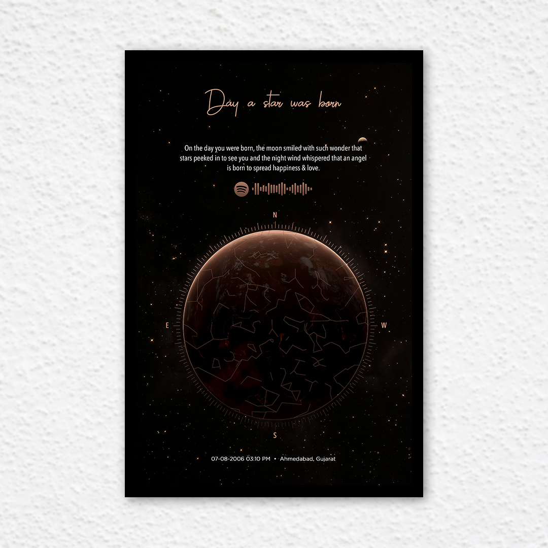 Starmap the best gift for birthday or anniversary for the loving person