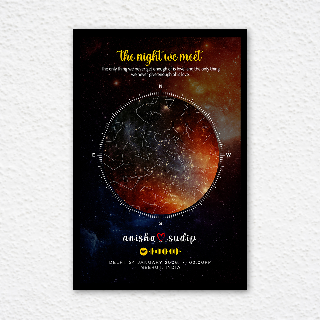 Starmap the best gift for birthday or anniversary for the loving person