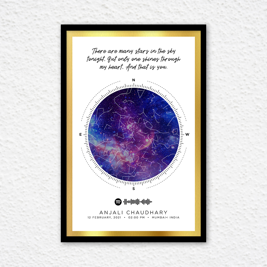 Starmap the best gift for birthday or anniversary for the loving person