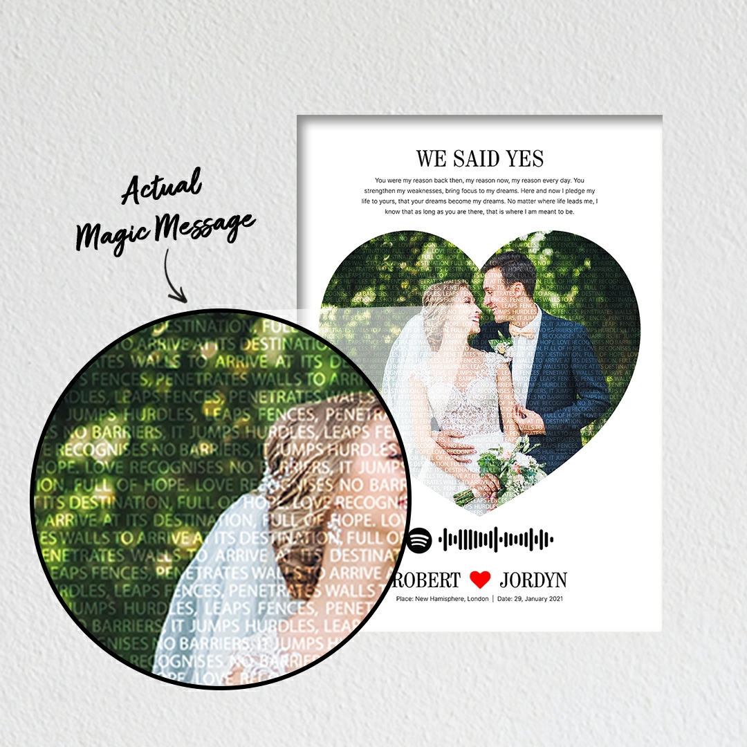 Magic Text Frame most unique personalized gift for any occasion