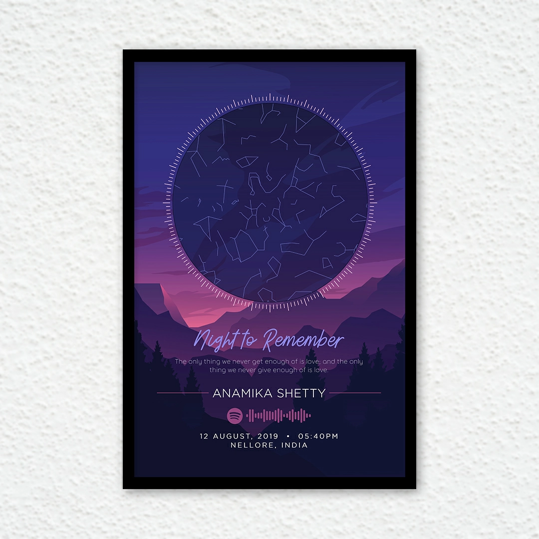 Starmap the best gift for birthday or anniversary for the loving person