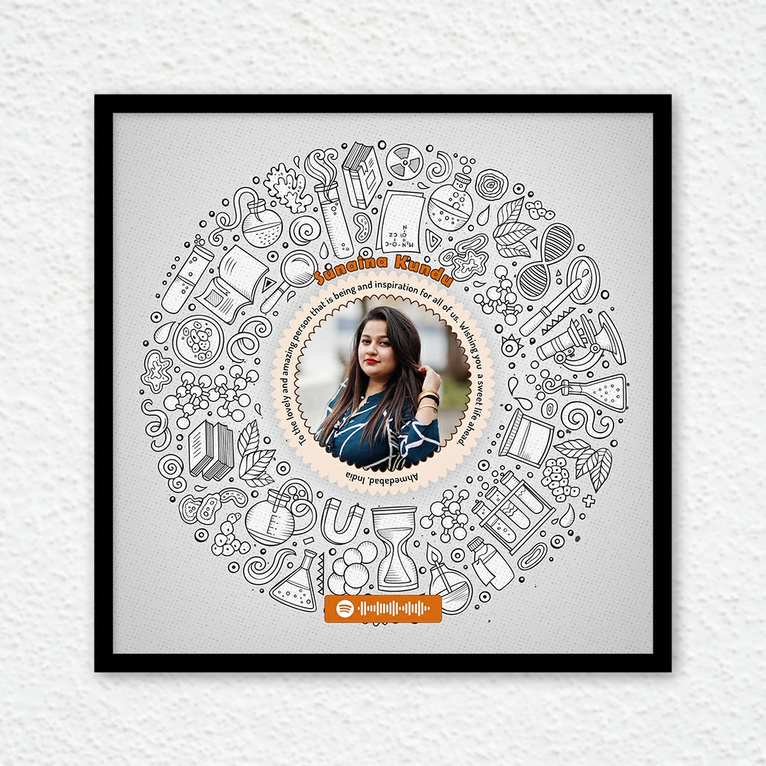 Doodle Art Frames a personalized unique gift to surprise on birthday or anniversary