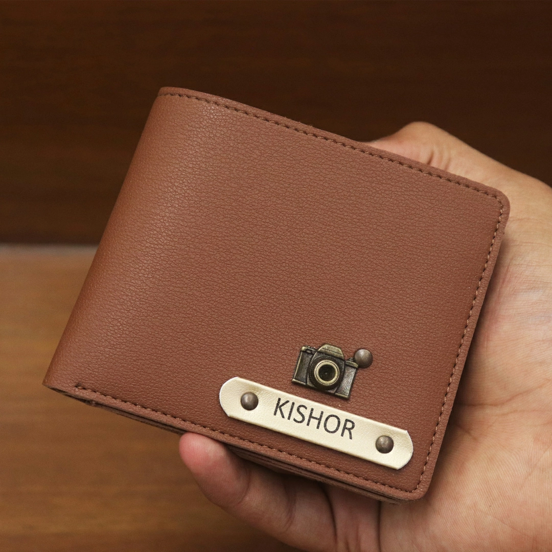 Premium quality Indian Men's wallet with name and charms